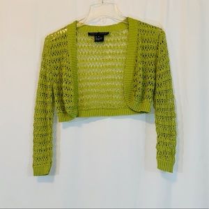 YANSI FUGEL Green Sweater Cardigan